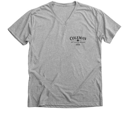 56th Annual Reunion - more styles, a Athletic Heather Premium V-Neck Tee