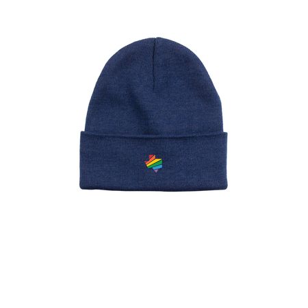 Rainbow Texas Benie, a Azure Printed Base Camp Beanie