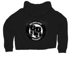 Building Community&nbsp;, a Black Women?s Lightweight Cropped Hoodie (back-view)