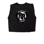 Building Community&nbsp;, a True Black Women's Heavyweight Garment Dye Muscle Tee (back-view)
