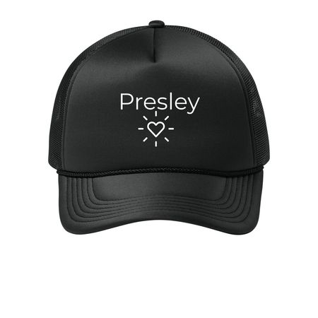 Subscribers, a Deep Black Printed Foam Trucker Hat