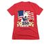 A Bull Terrier Celebration, a Red Women's Slim Fit Tee