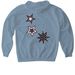 Star Sweatshirt, a Stone Blue Gildan Softstyle Pullover Hoodie (back-view)