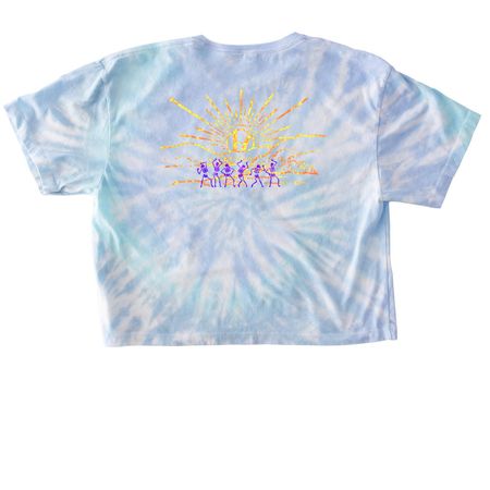A Heavy Sunrise, a Lagoon Women's Tie Dye Cropped Tee