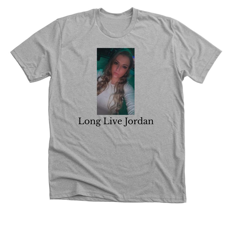 Long Live Jordan, a Athletic Heather Premium Unisex Tee