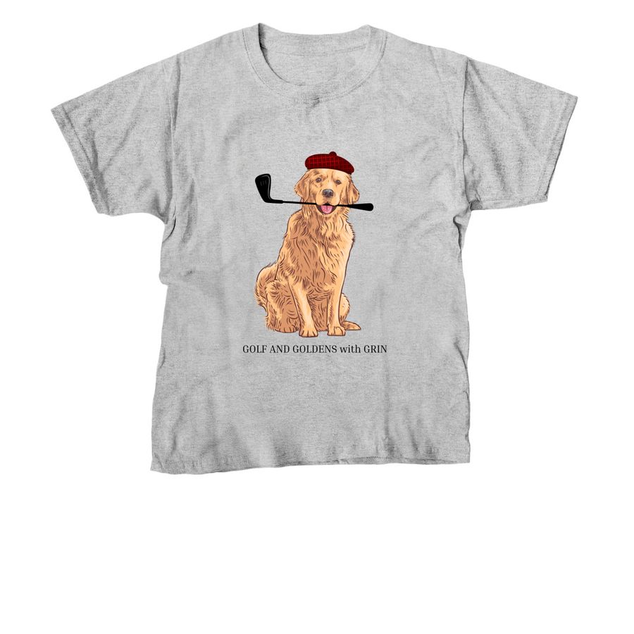 Golf and Goldens, a Sport Grey Youth Unisex Tee