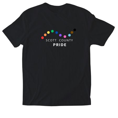 Scott County Pride Swag, a Black Softstyle Cotton Tee