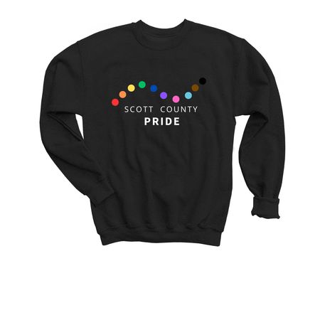 Scott County Pride Swag, a Black Youth Crewneck Sweatshirt