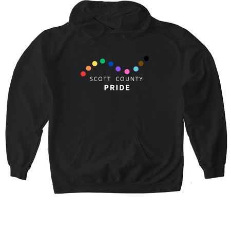 Scott County Pride Swag, a Black Gildan Softstyle Pullover Hoodie