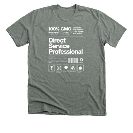 Made Different: Direct Service Professional, a Deep Heather Premium Unisex Tee