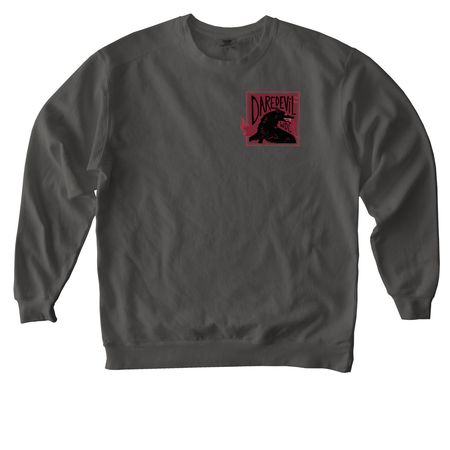 Daredevil WDC "FLUIDITY" - Kim Colorway, a Pepper Comfort Colors Crewneck Sweatshirt