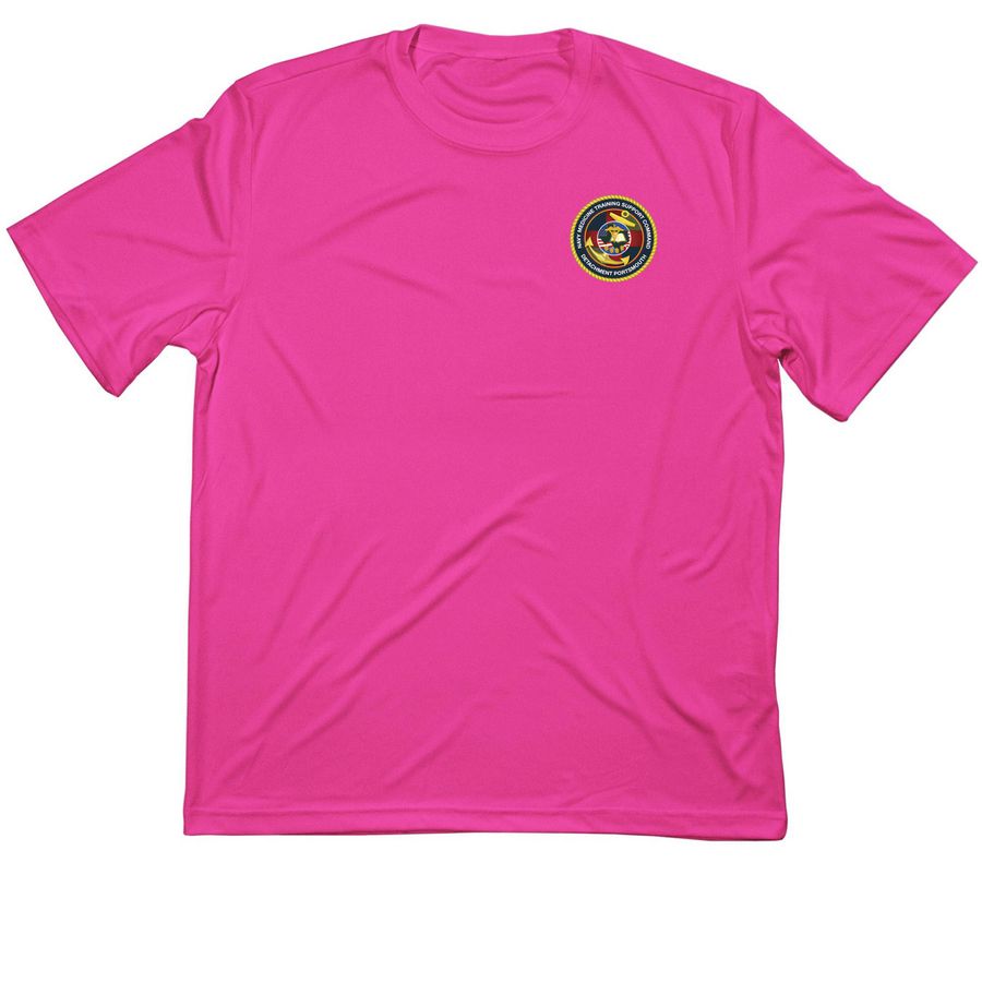 OIC DET Portsmouth pink ribbon 5k, a Neon Pink Classic Performance Tee