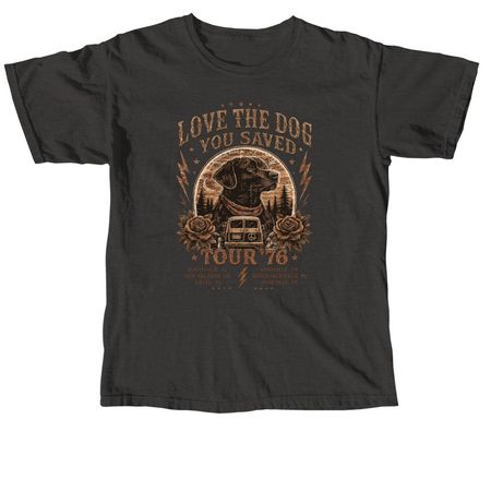 Love the Dog You Saved Tour, a Pepper Comfort Colors Unisex Tee