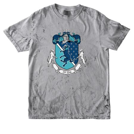 House of Dog Coat of Arms, a Smoke Comfort Colors Colorblast Tee