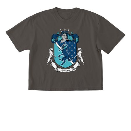 House of Dog Coat of Arms, a Pepper Comfort Colors Boxy Tee