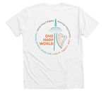 Arrive to Toronto in Style!, a Solid White Blend Premium V-Neck Tee (back-view)