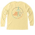 Arrive to Toronto in Style!, a Heather French Vanilla Premium Long Sleeve Tee (back-view)