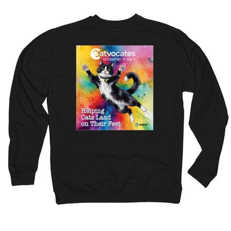 Catvocates 15th Anniversary Celebration, a Black Midweight Crewneck Sweatshirt