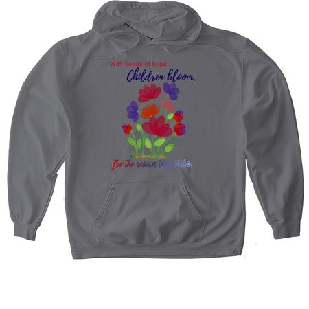 Plant Seeds of Hope with Carroll CASA, a Charcoal Gildan Softstyle Pullover Hoodie