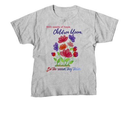 Plant Seeds of Hope with Carroll CASA, a Sport Grey Youth Unisex Tee
