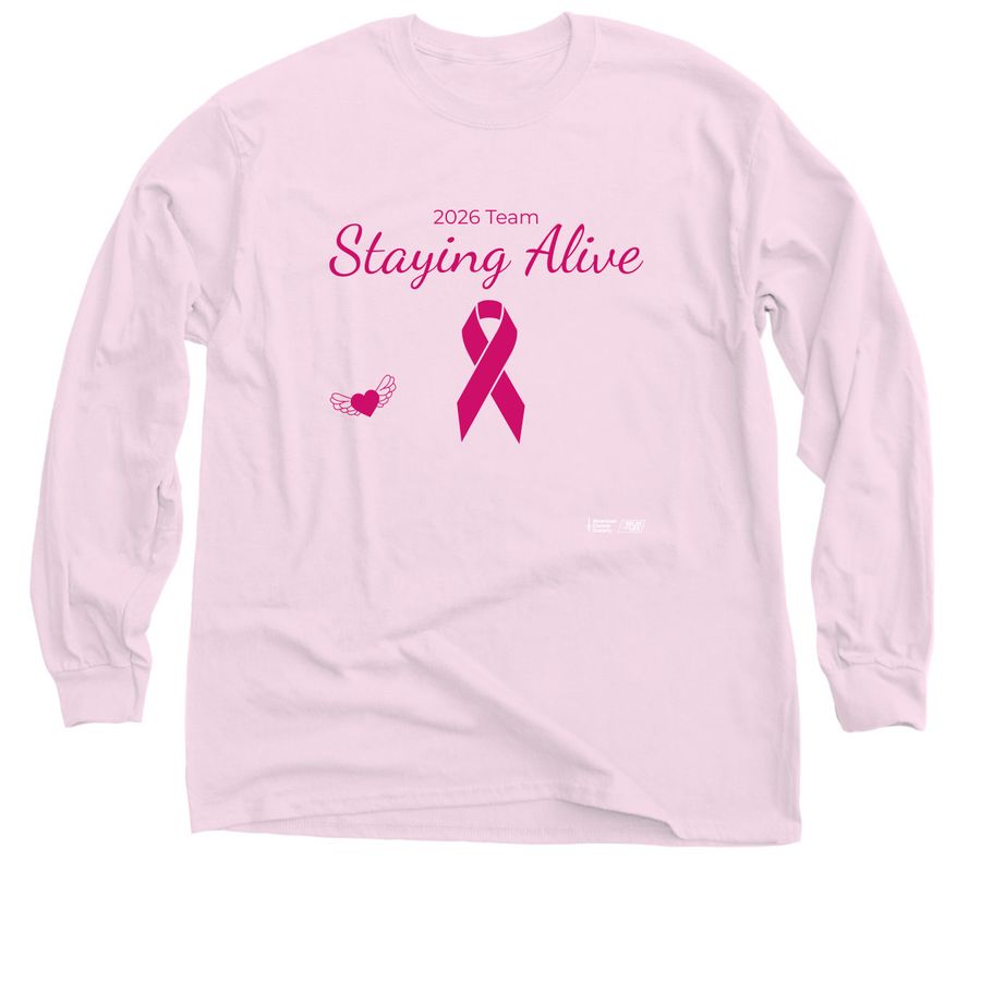 Staying Alive Team Store, a Light Pink Classic Long Sleeve Tee