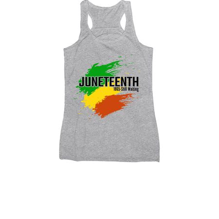 Juneteenth, a Athletic Heather Women's Racerback
