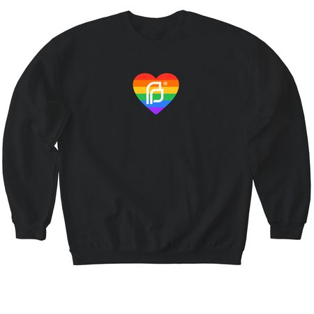 Pride Planned Parenthood Crewneck, a Black Softstyle Crewneck Sweatshirt