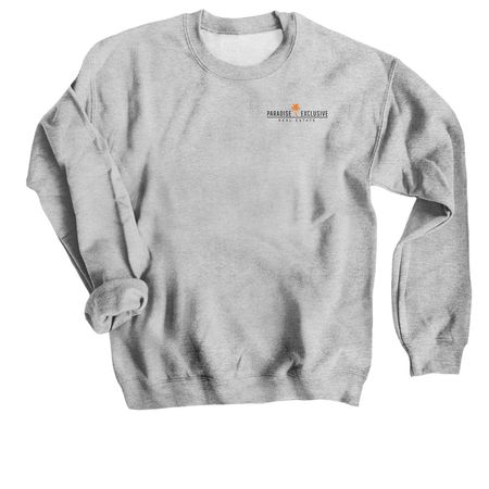Stronger than Any Storm, a Sport Grey Crewneck Sweatshirt