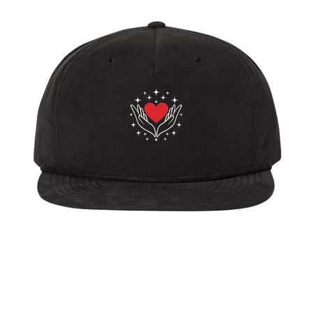 Top It Off with Kindness, a Black Printed Umpqua Snapback Cap
