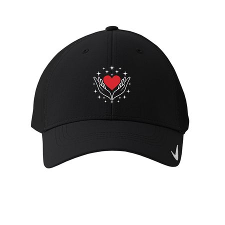 Top It Off with Kindness, a Black Printed Nike Dri-FIT Legacy Performance Cap