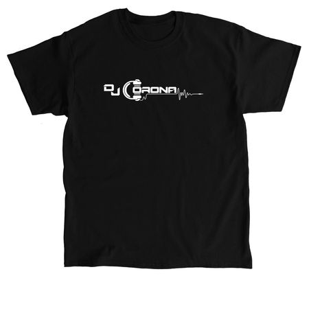 Dj Corona Headphone Tee, a Black Classic Unisex Tee
