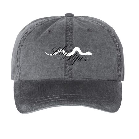 BBY VIPER Signature Hat, a Black Printed Pigment Dye Baseball Cap