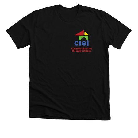 CLEL Tee (color logo), a Solid Black Blend Premium Unisex Tee