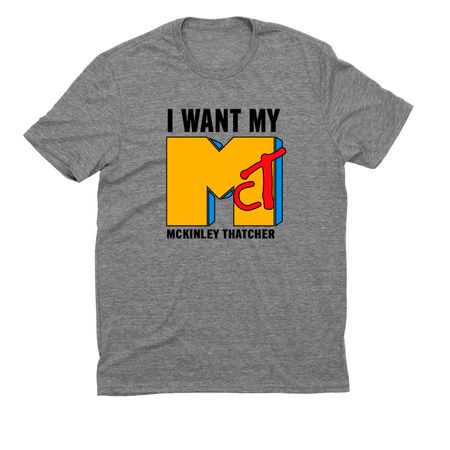 I want my Mc Tee, a Aluminum Grey Allmade Eco Triblend Unisex Tee
