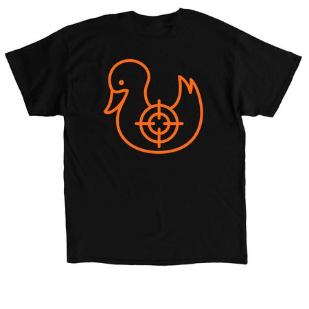 Zero ducks left&nbsp;, a Black Classic Unisex Tee (back-view)