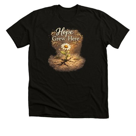 Hope Grew Here, a Solid Black Blend Premium Unisex Tee