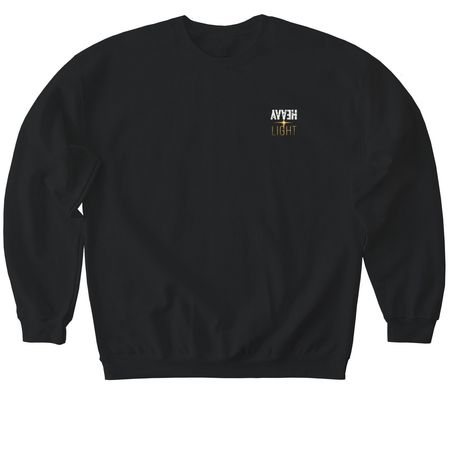 Heavy is the Light Ts, a Black Softstyle Crewneck Sweatshirt