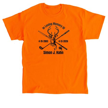 Simon Jess Hahn, a Orange Classic Unisex Tee