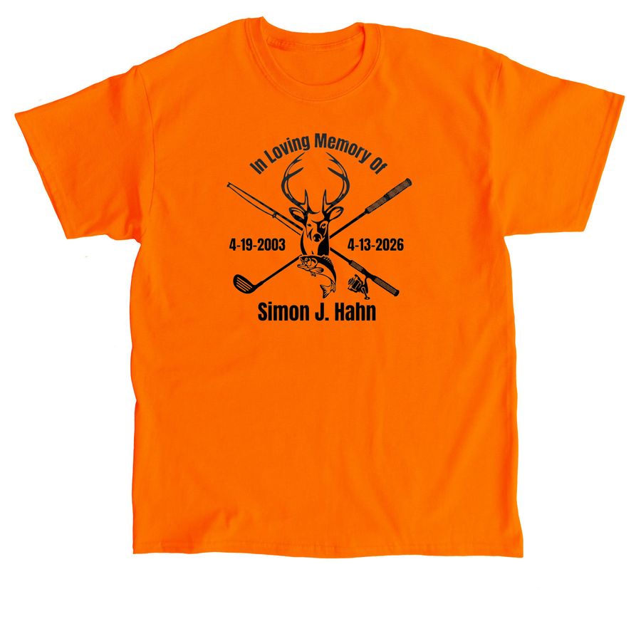 Simon Jess Hahn, a Orange Classic Unisex Tee