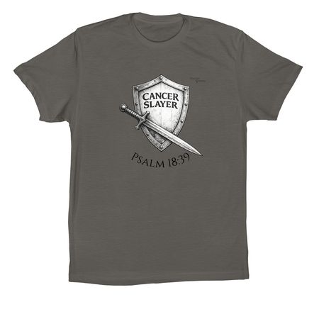 Help Us Slay Cancer with Kaylon, a Asphalt Premium Cotton Tee