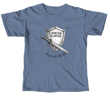 Help Us Slay Cancer with Kaylon, a Blue Jean Comfort Colors Unisex Tee