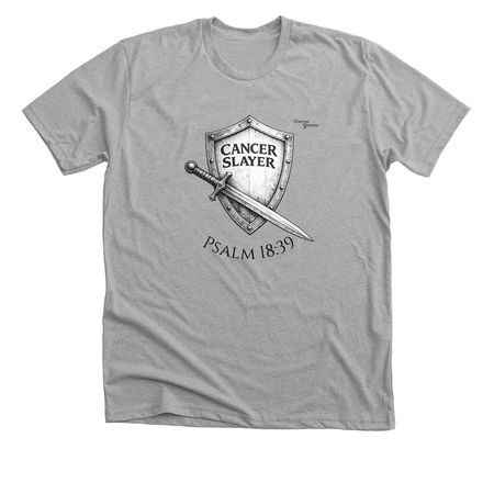 Help Us Slay Cancer with Kaylon, a Athletic Heather Premium Unisex Tee