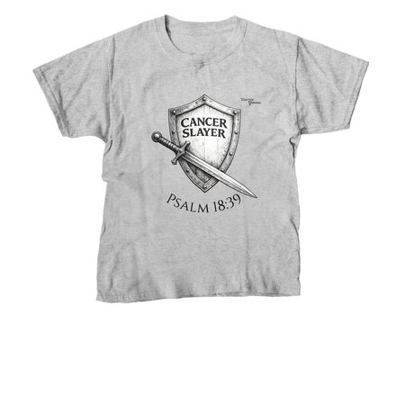 Help Us Slay Cancer with Kaylon, a Sport Grey Youth Unisex Tee