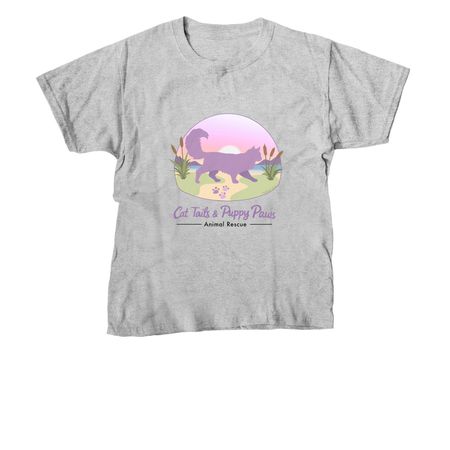 Topsy Tails, a Sport Grey Youth Unisex Tee