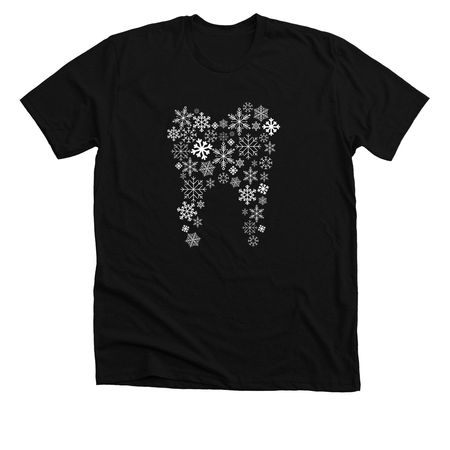Snowflake Tooth, a Solid Black Blend Premium Unisex Tee