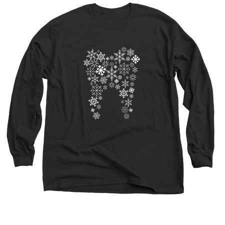 Snowflake Tooth, a Black Classic Long Sleeve Tee