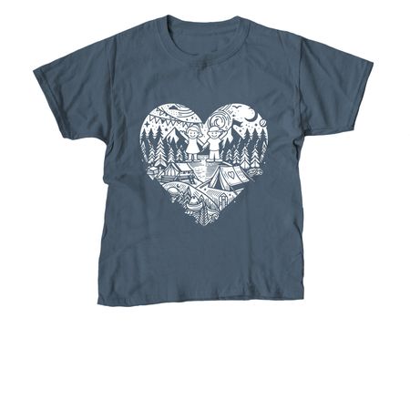 The Heart of Camp, a Indigo Youth Unisex Tee