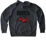 marred.merch, a India Ink Grey Stanley/Stella Unisex Cruiser 2.0 Pullover Hoodie (back-view)