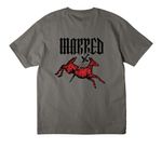marred.merch, a Asphalt Unisex Heavyweight Tee (back-view)