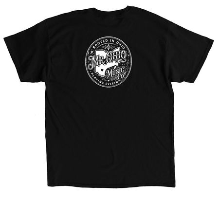 Diamonds tee, a Black Classic Unisex Tee (back-view)